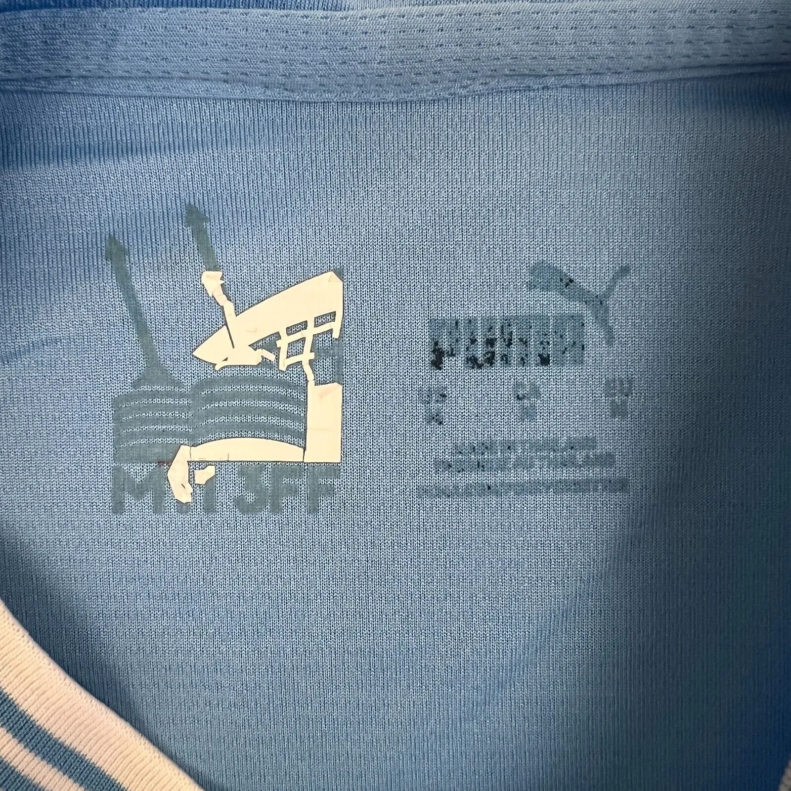 PUMA Manchester City Mens Soccer Jersey Football Jersey Size M (Marked)