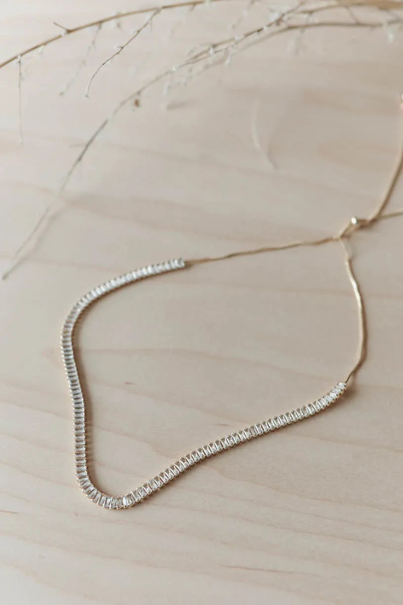 RAE: Baguette 18k Gold Plated Necklace