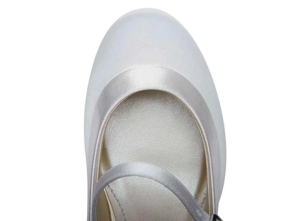 Rainbow Club 'Maisie' - Ivory Satin Heel