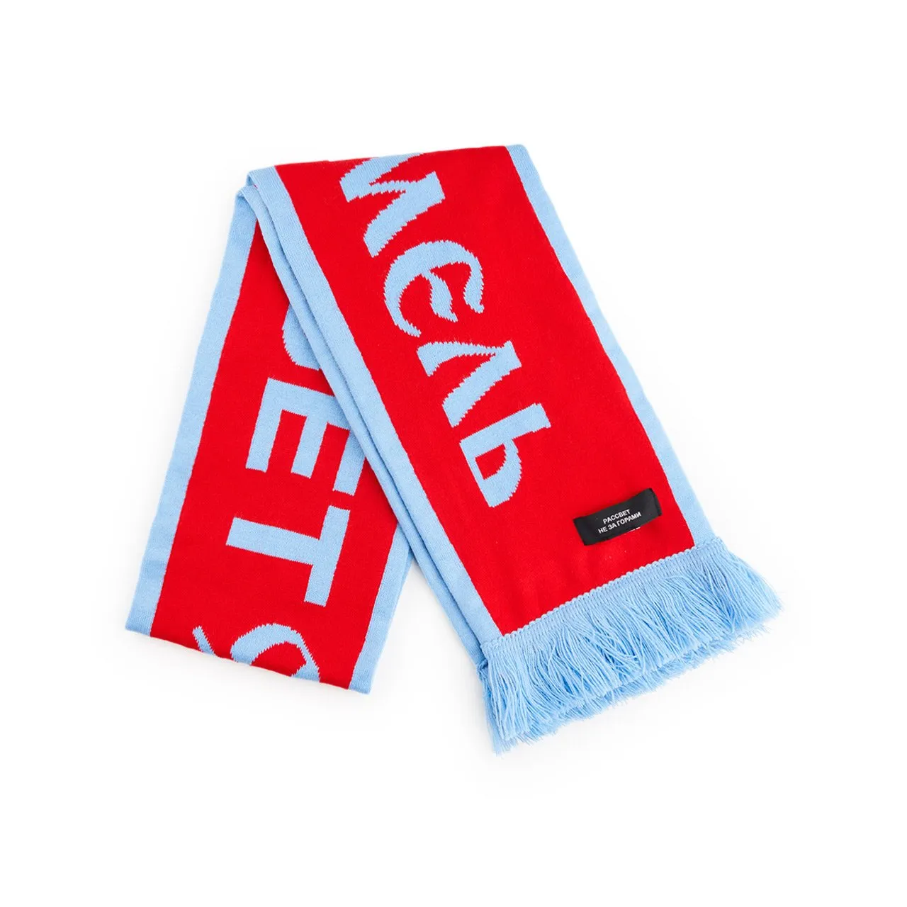rassvet scarf (red / blue)