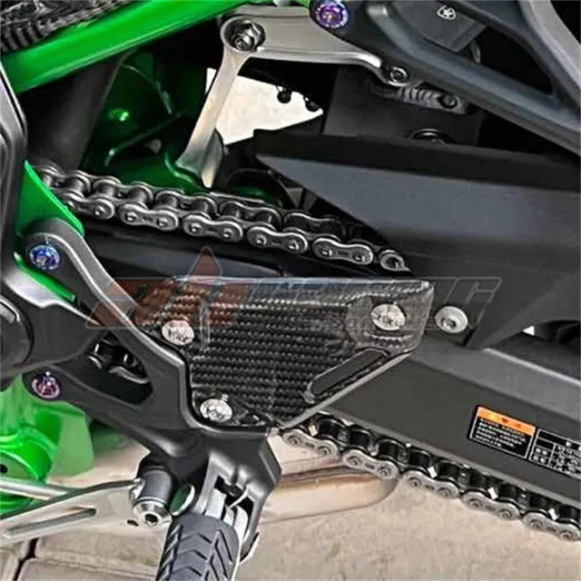 Rearset Foot Peg Mount Heel Guard Plate Cowling For Kawasaki Z900 /abs 2017-2020 Full Carbon Fiber 100% Twill