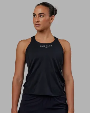 Run Club Performance Tank - Black-White
