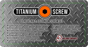 SAK-C174 Cero Ultra 2.0 Full Set Titanium Screw