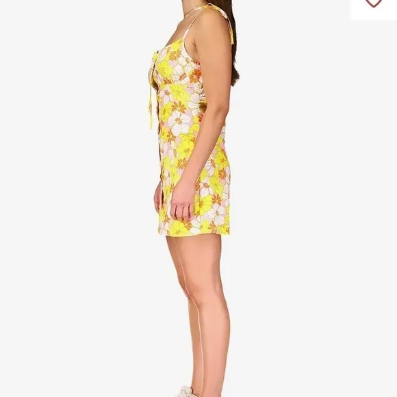 SANCTUARY High Heat Linen Blend Sundress.