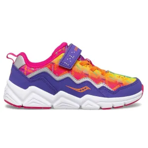 SAUCONY - Big Kid's Flash A/C 2.0 Sneaker, Rainbow Love