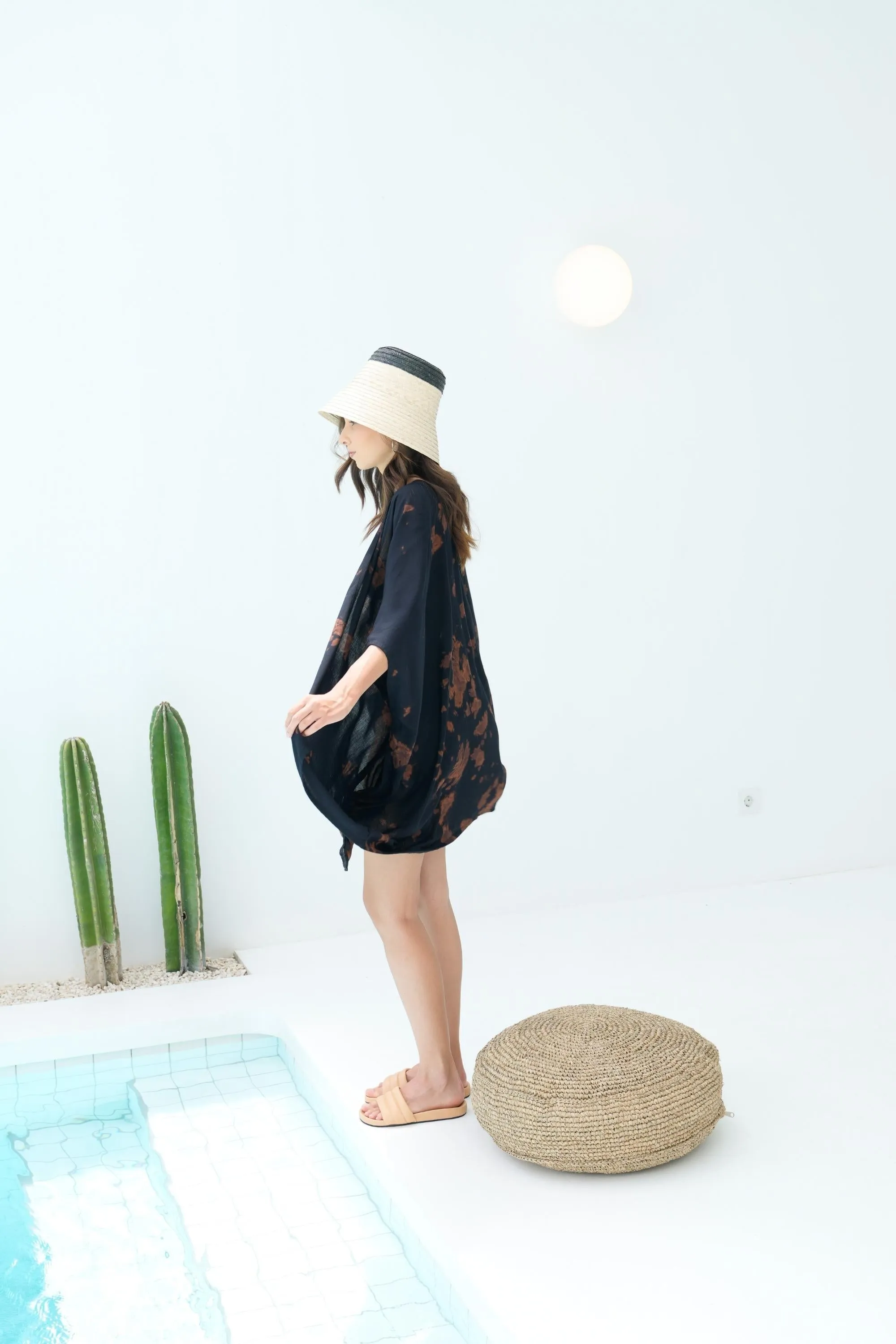 Seagrass Pouf Floor Cushion