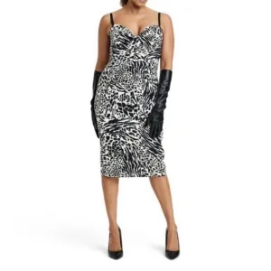 Sergio Hudson x Target Cheetah Print Midi Sleeveless Dress Size 2X NWT