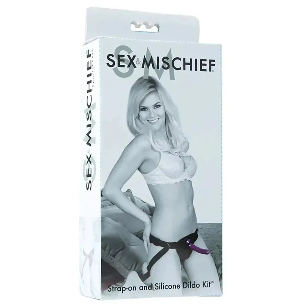 Sex & Mischief Strap-On & Silicone Dildo Kit