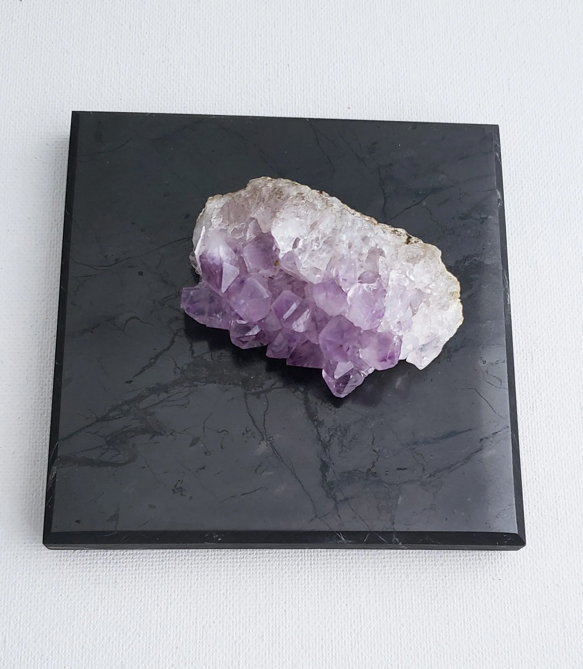 Shungite Charging and Cleaning Plate for Stones and Jewelry.