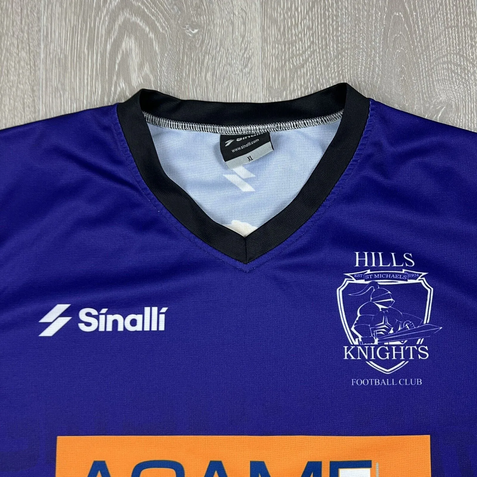 Sinalli Hills Knights Football Club Purple Football Soccer Jersey Size XL
