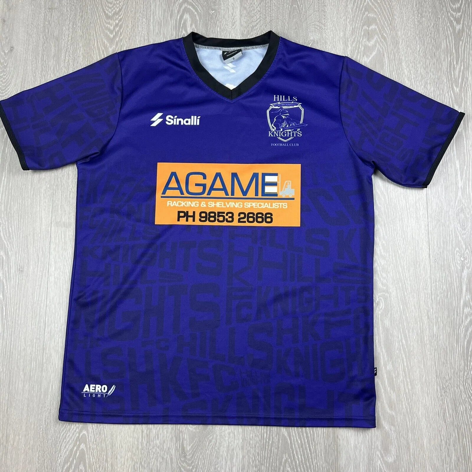 Sinalli Hills Knights Football Club Purple Football Soccer Jersey Size XL