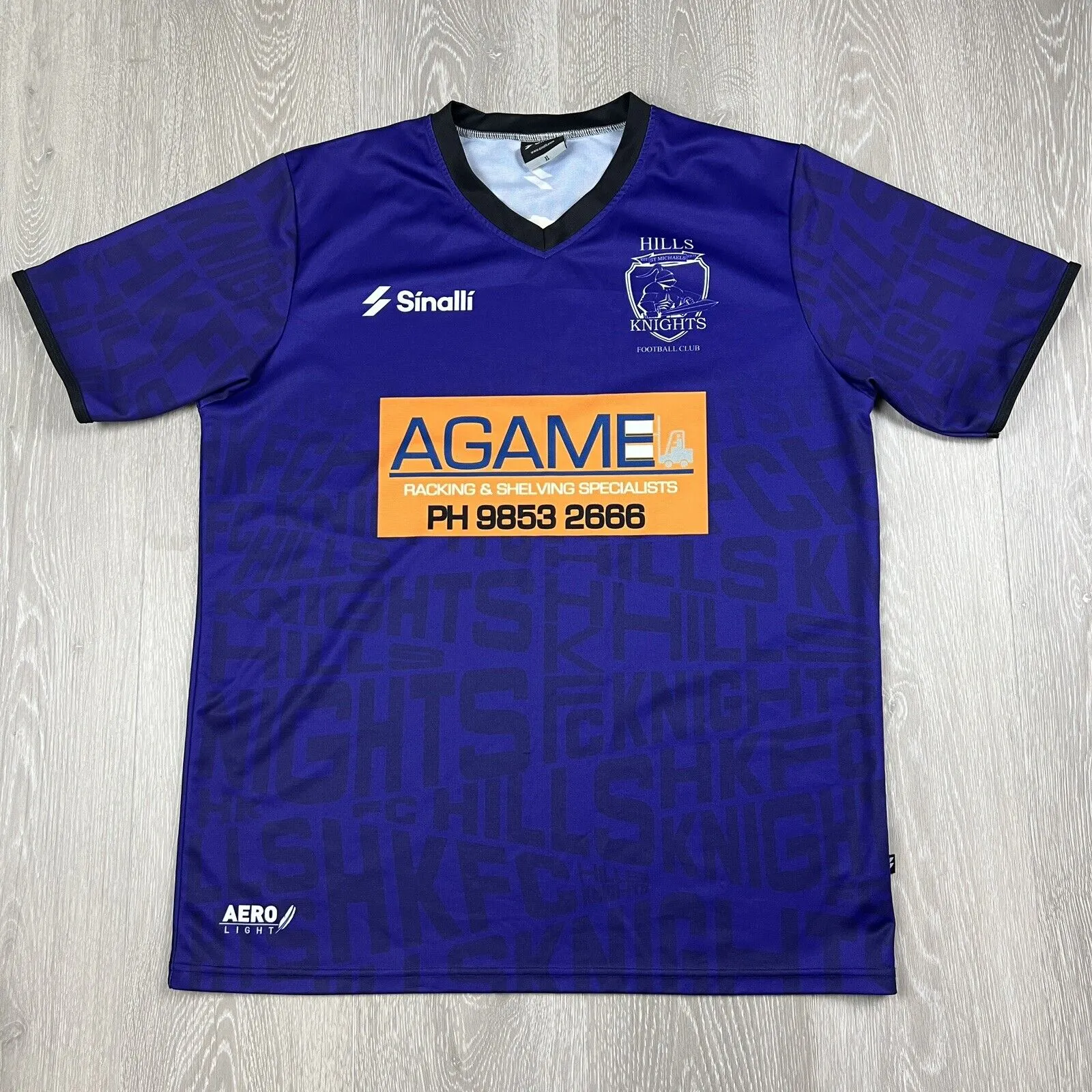 Sinalli Hills Knights Football Club Purple Football Soccer Jersey Size XL