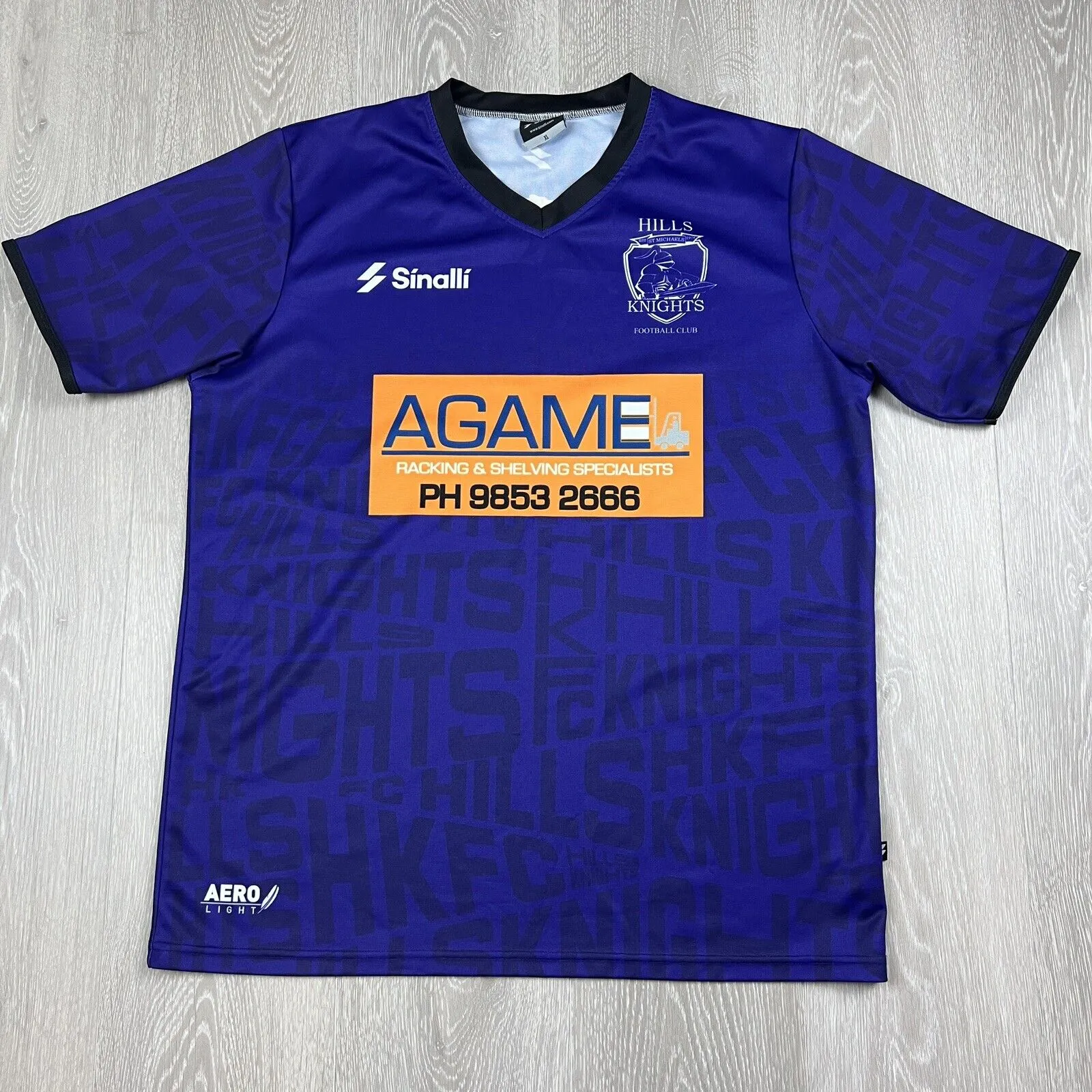 Sinalli Hills Knights Football Club Purple Football Soccer Jersey Size XL