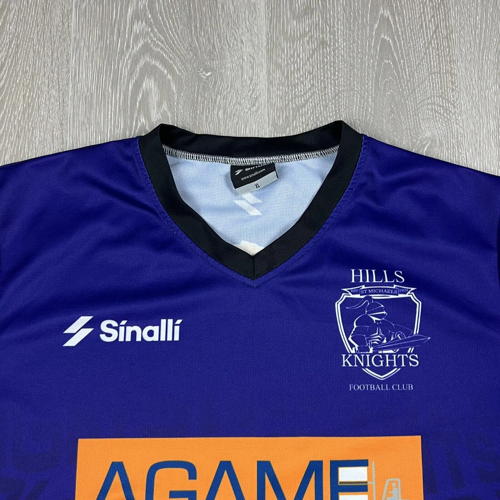 Sinalli Hills Knights Football Club Purple Football Soccer Jersey Size XL