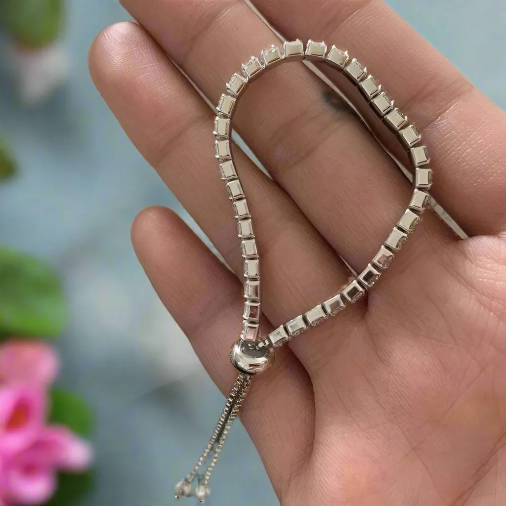 Single 3mm Diamond Tennis Bracelet