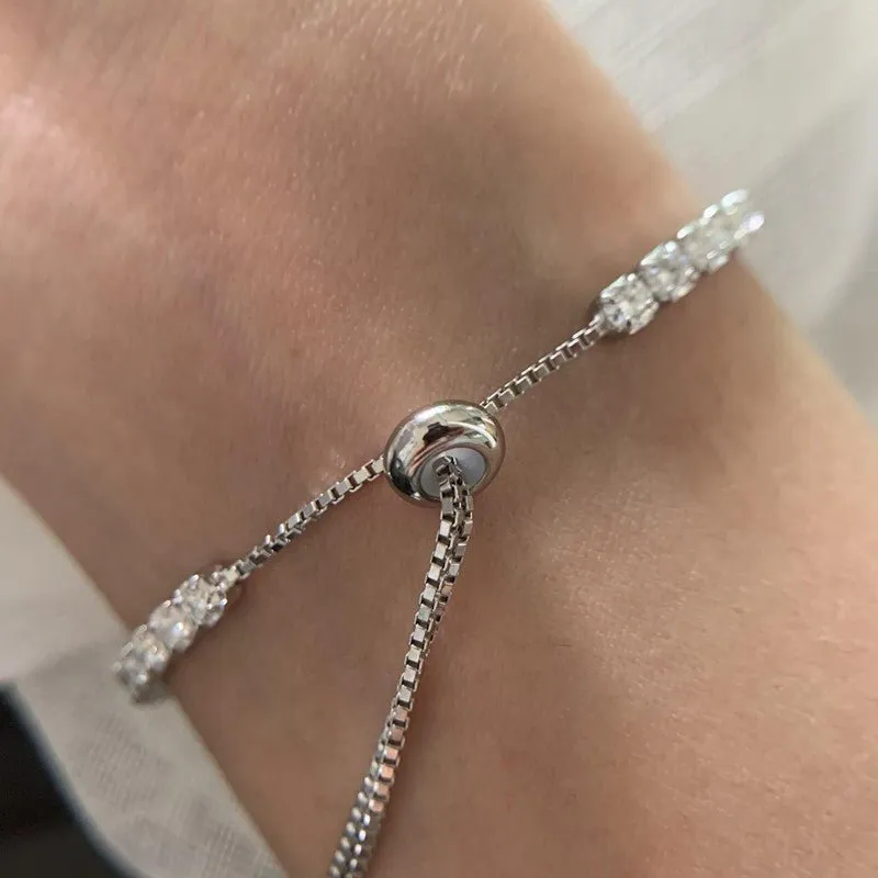 Single 3mm Diamond Tennis Bracelet