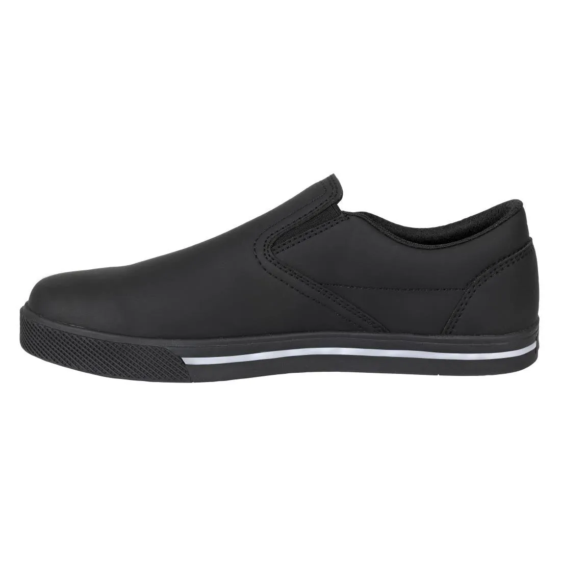 Slipbuster Microfibre Slip-on Shoe Matte Black 38