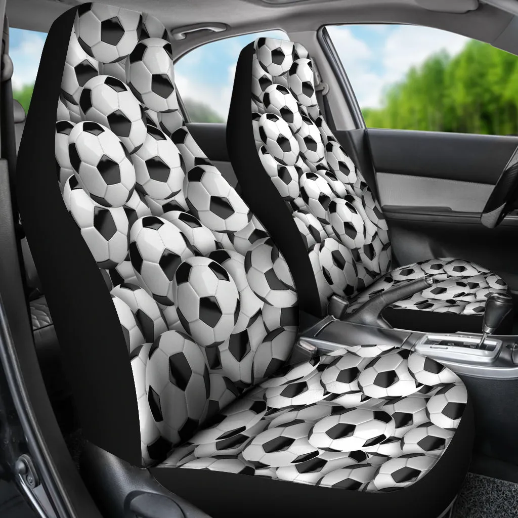 Soccer Balls Car Seat Covers (Set of 2)