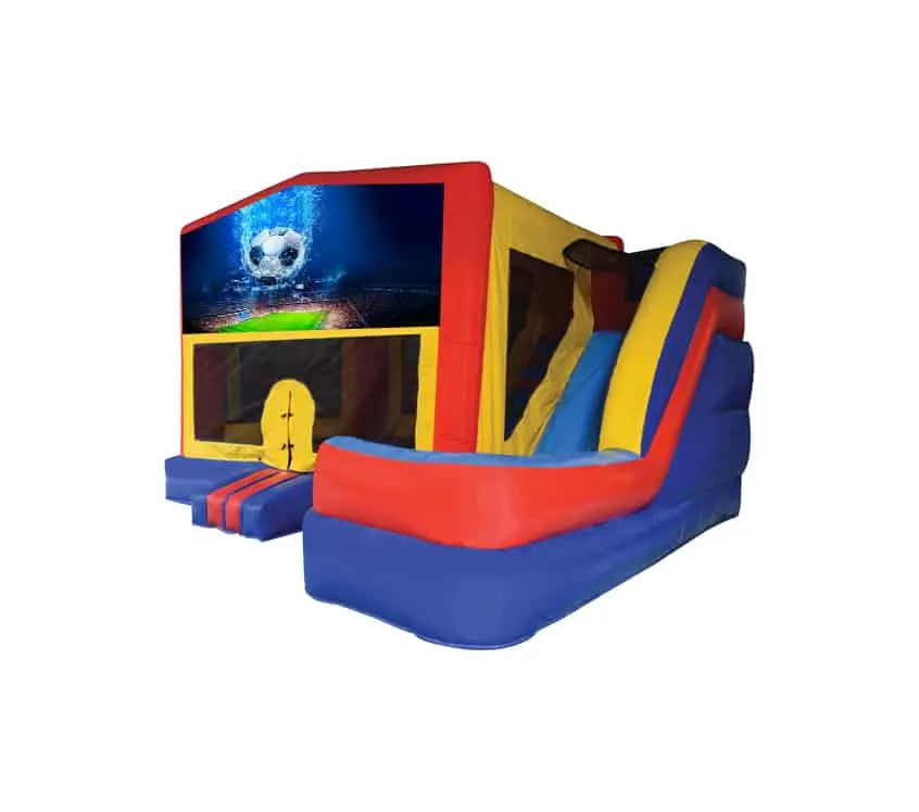 Soccer Medium External Slide Jumping Castle