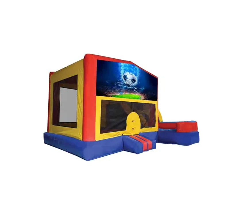 Soccer Medium External Slide Jumping Castle
