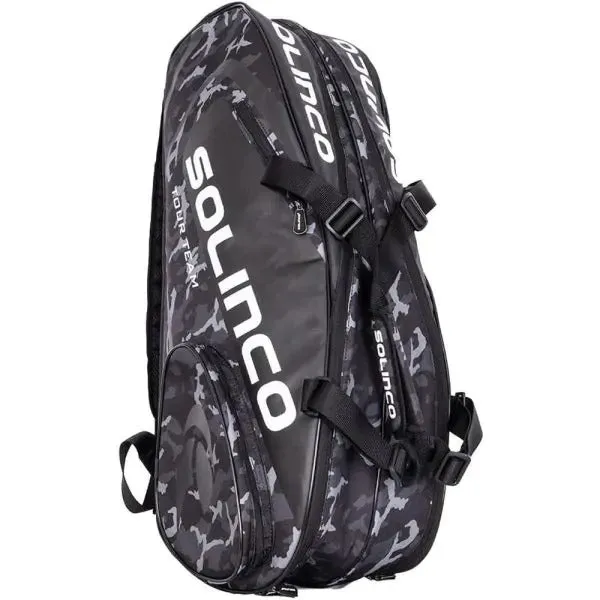Solinco Tour 6R Tennis Racket Bag | Black Camo
