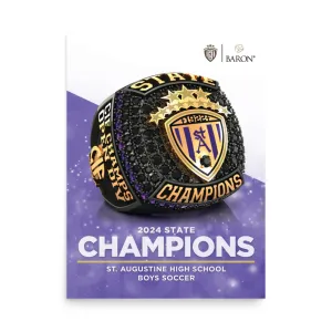 St. Augustine High School Boys Soccer 2024 Championship Poster