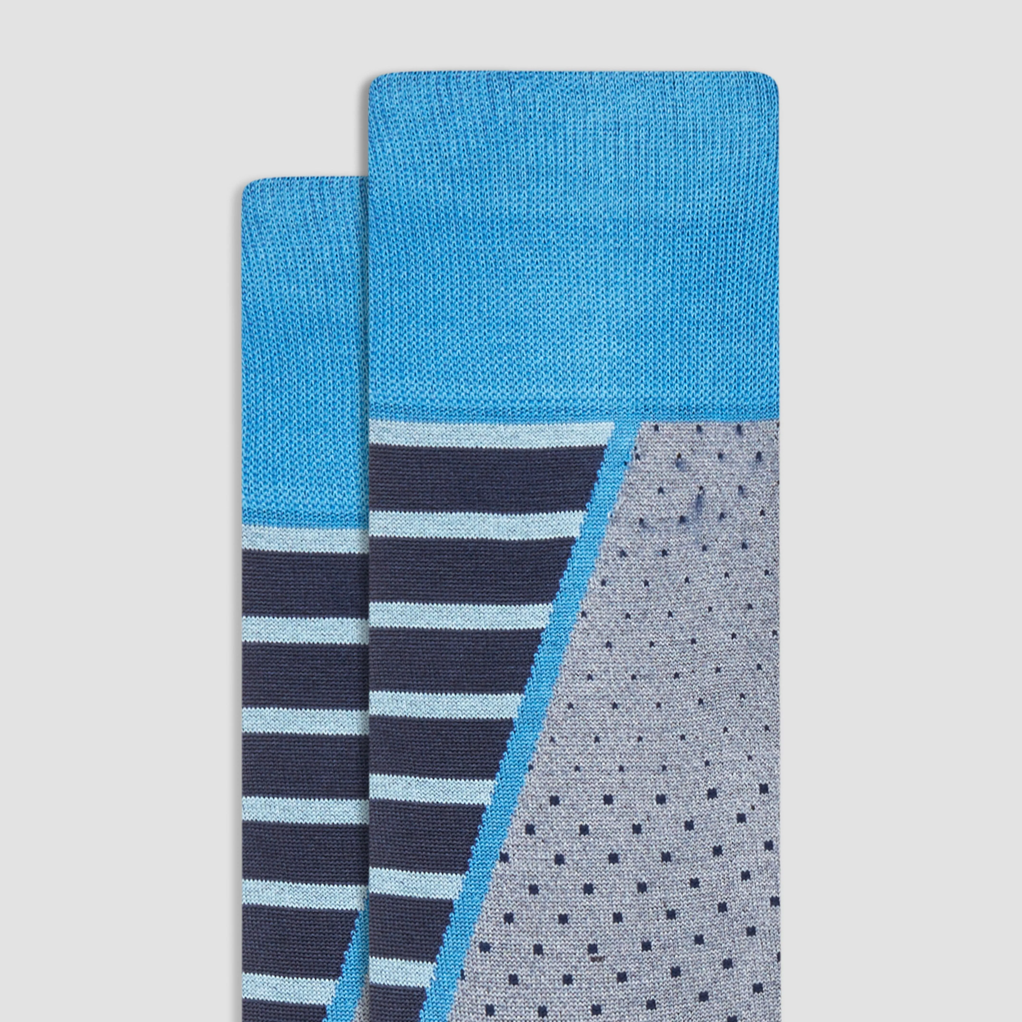 Stripe and Dot Mid-Calf Socks