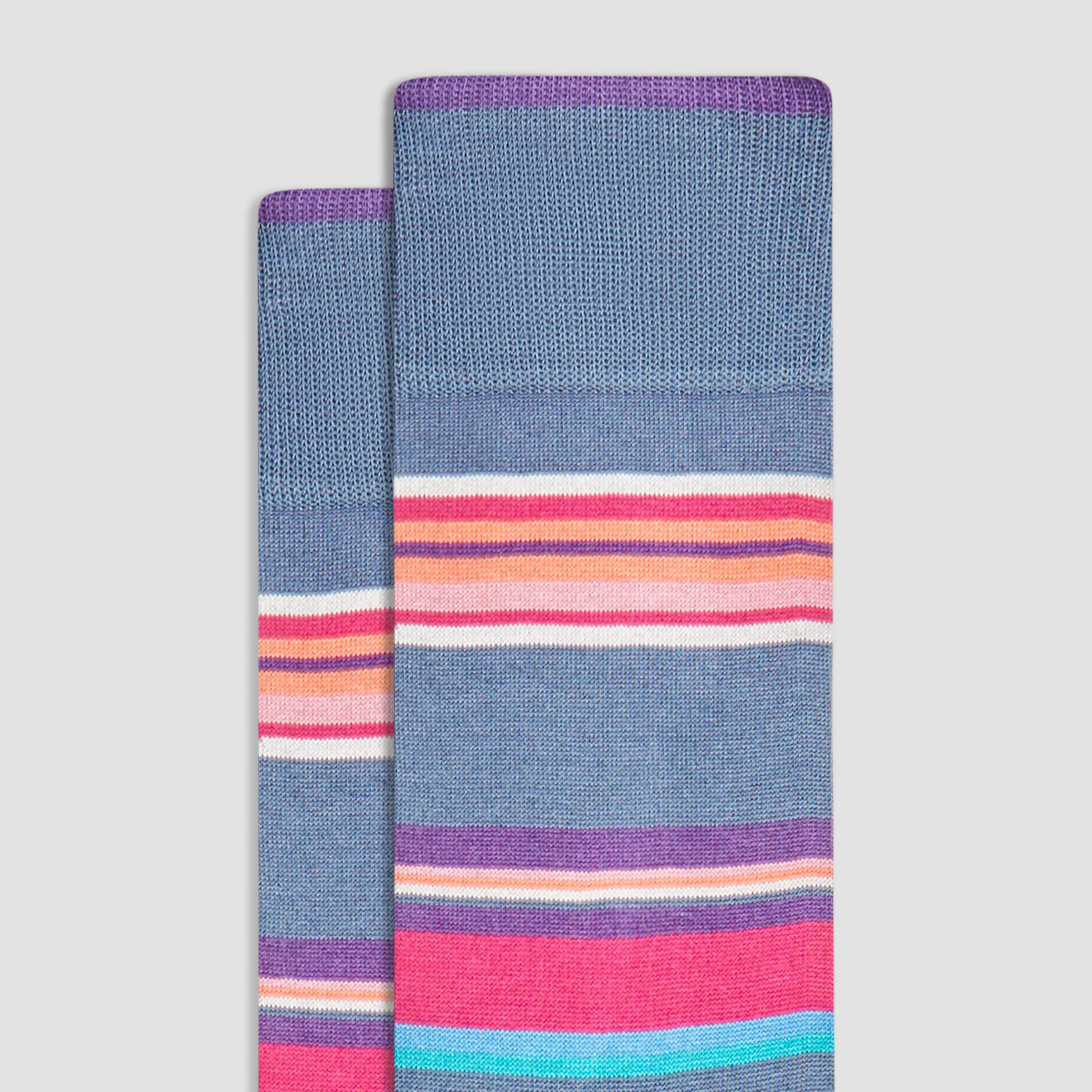 Striped Mid-Calf Socks