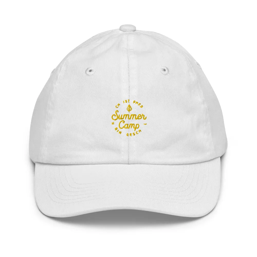 Summer Camp Youth baseball cap, Yellow Logo