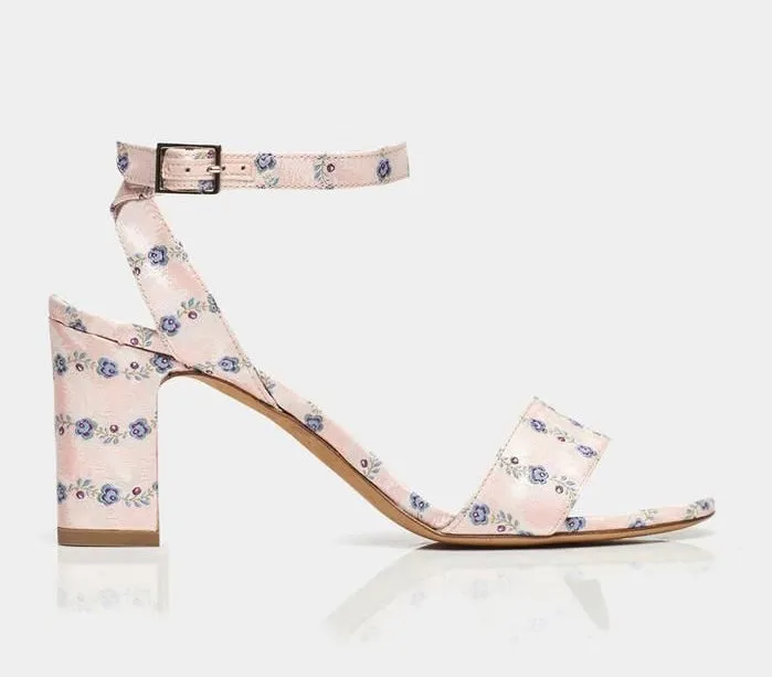 Tabitha Simmons Leticia LT Pink Striped Jacquard
