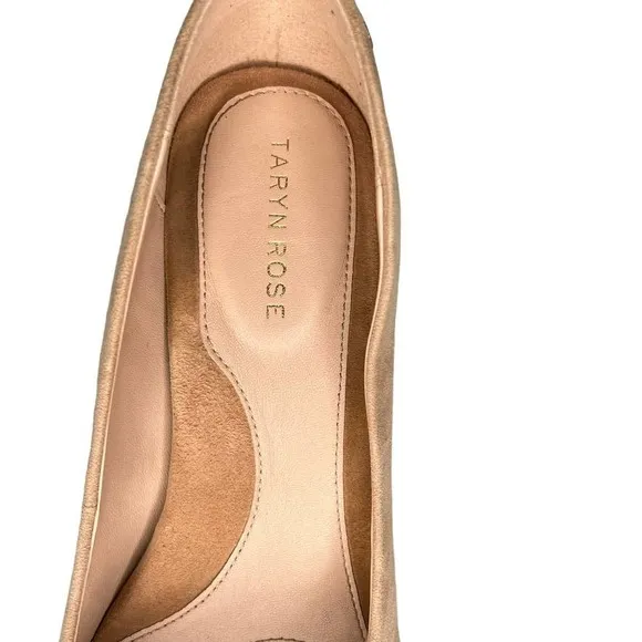 Taryn Rose “Tamara” Soft Beige Silky Beige Pumps Heels 9M