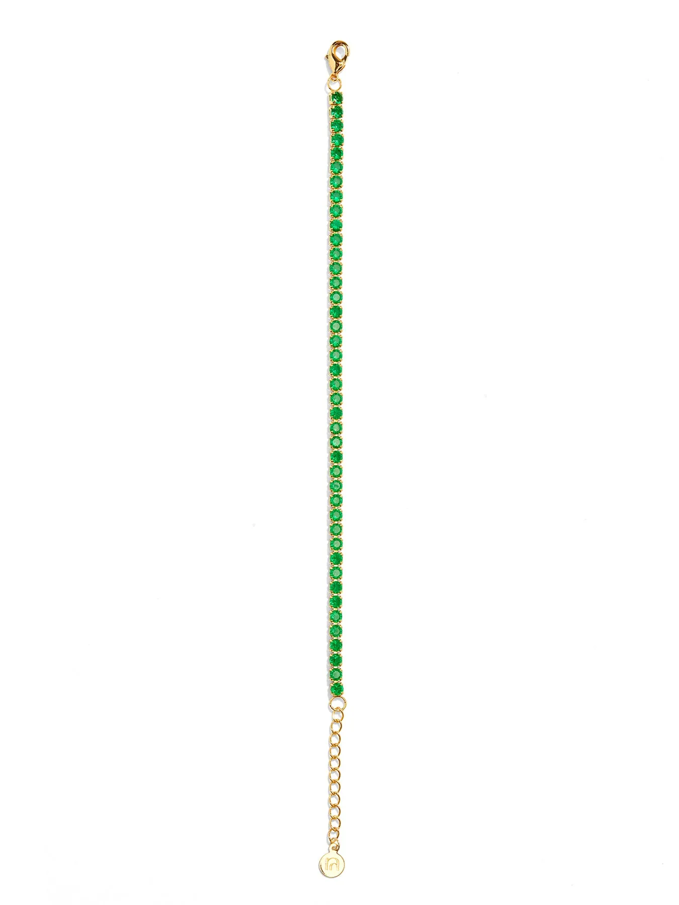 TENNIS BRACELET PERIDOT • Color: 18K Yellow Gold
