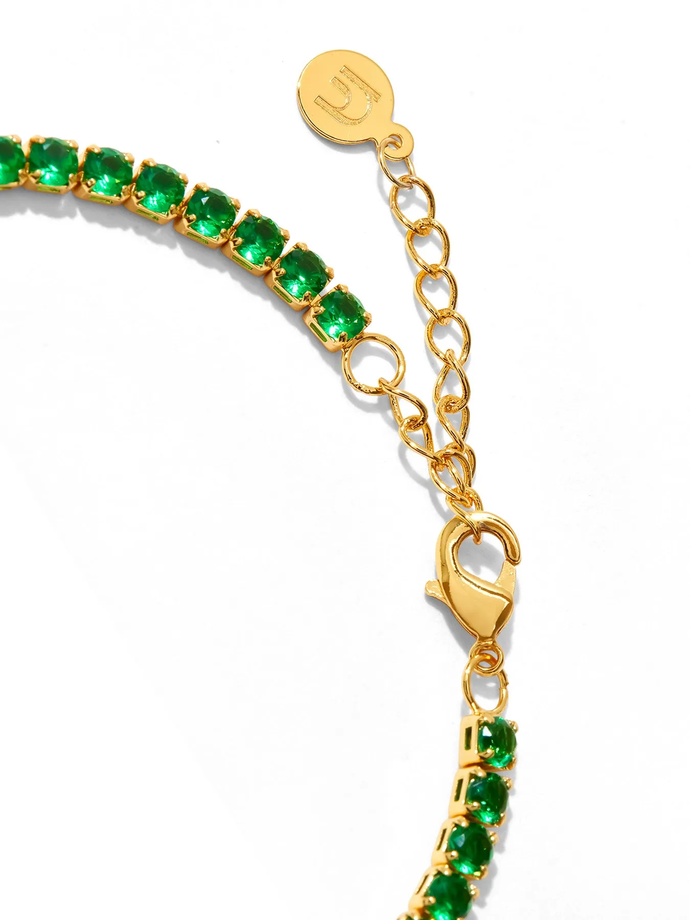TENNIS BRACELET PERIDOT • Color: 18K Yellow Gold