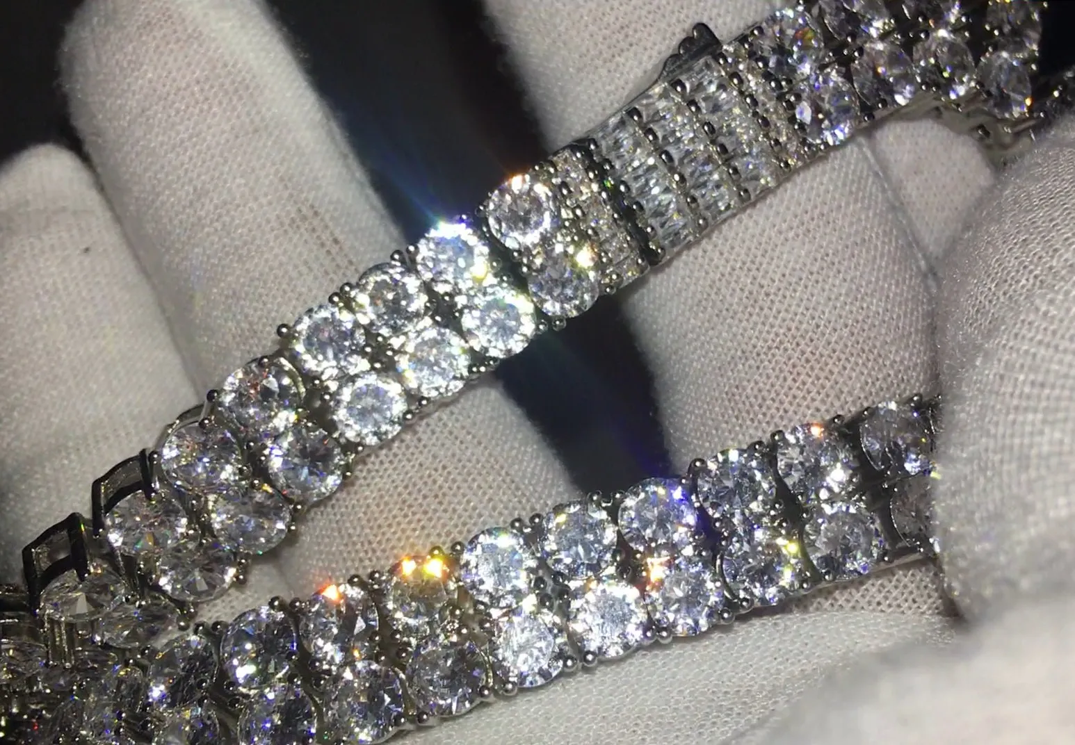 Tennis Chain | 2 Row Tennis Chain | Tennis Necklace | Mens Tennis Chain | Womens Tennis Chain | Diamond Tennis Chain | Iced Out Chain | Iced