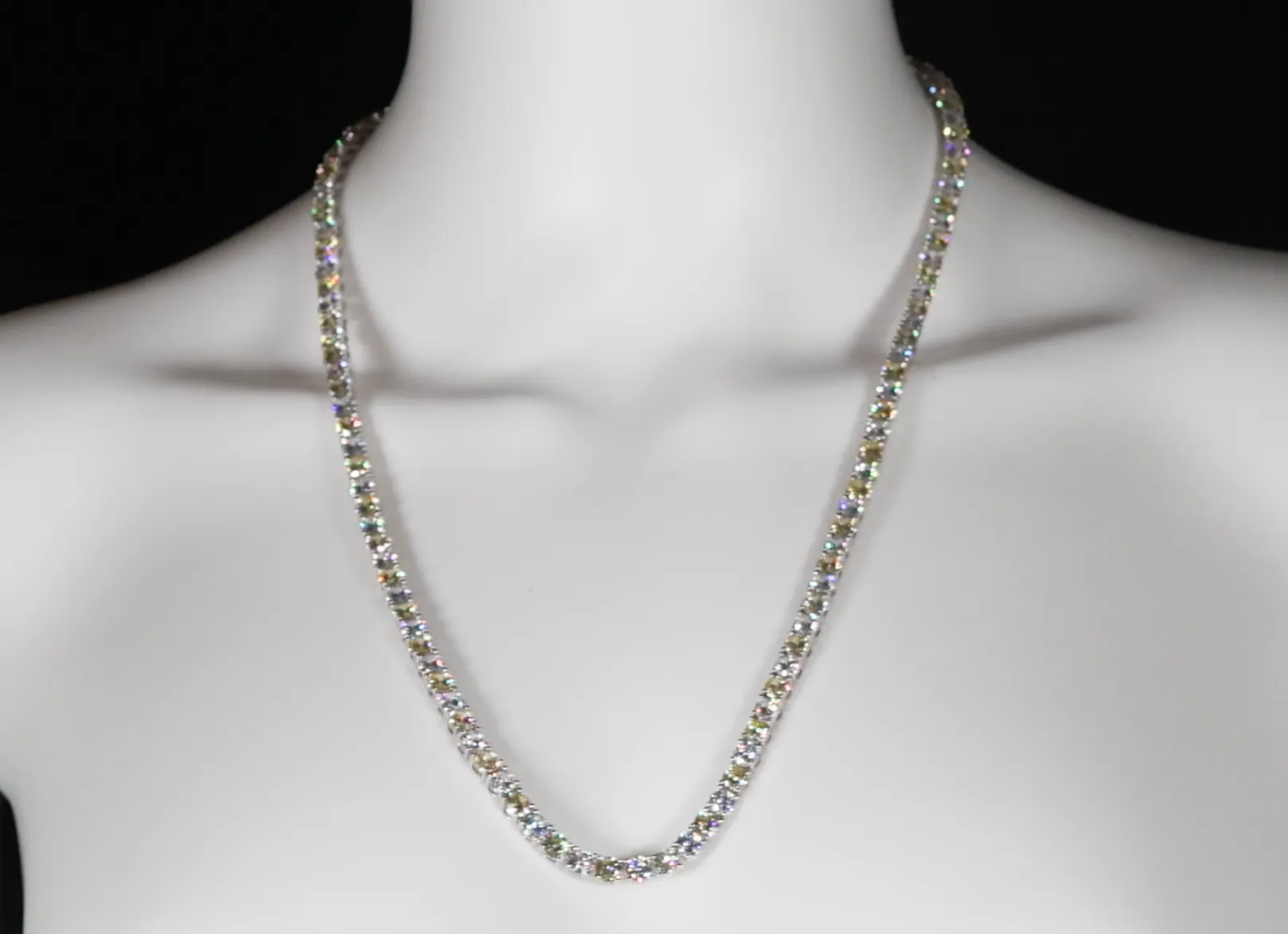Tennis Chain | Yellow Diamond Tennis Chain | Tennis Necklace | Yellow Diamond Necklace | Tennis Chain | Hip Hop Necklace | Iced Out Chain