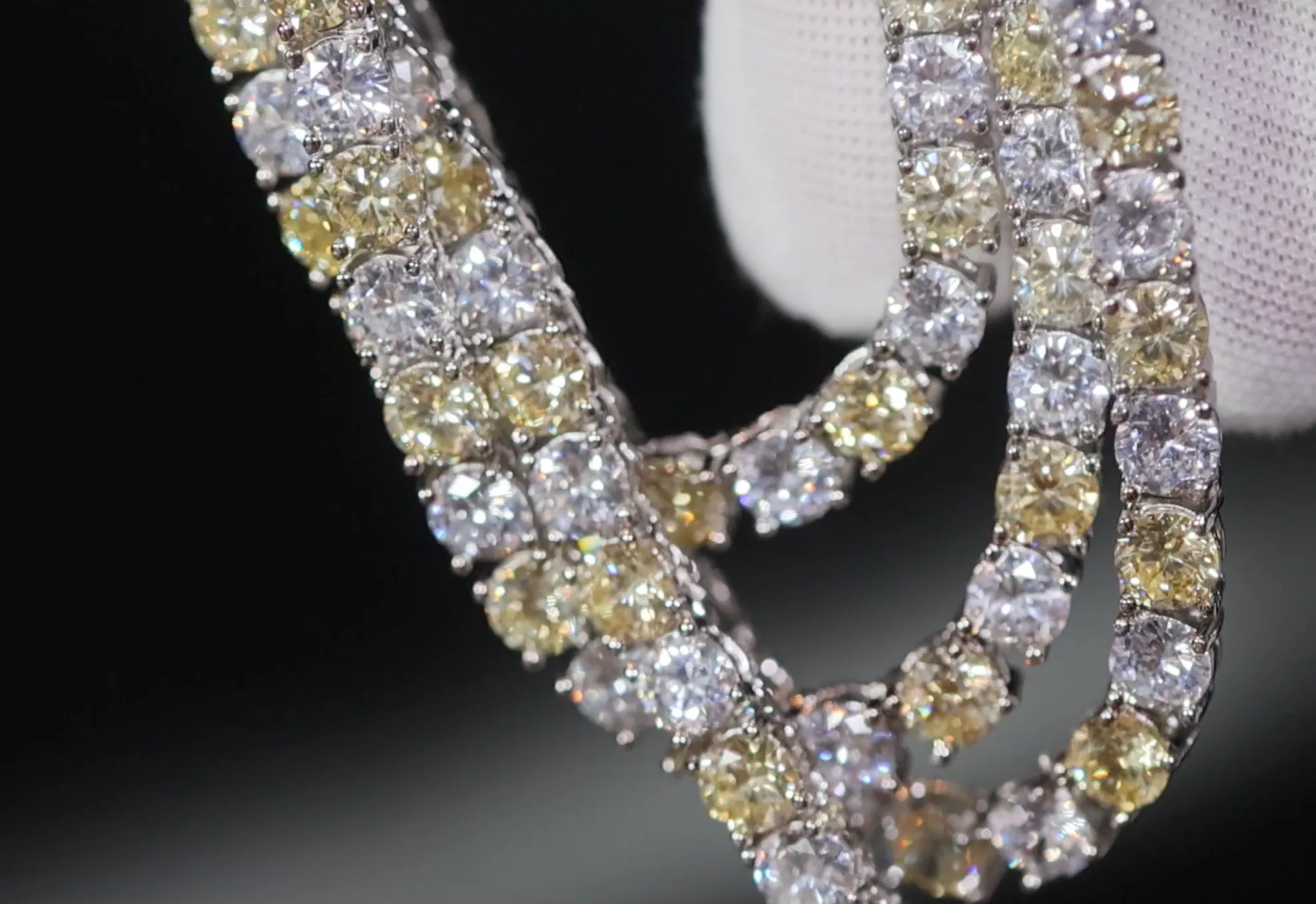 Tennis Chain | Yellow Diamond Tennis Chain | Tennis Necklace | Yellow Diamond Necklace | Tennis Chain | Hip Hop Necklace | Iced Out Chain