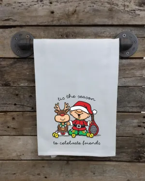 Tennis Holiday Kitchen Towel