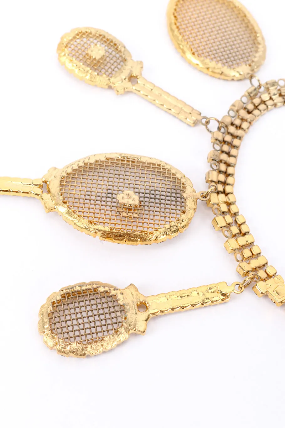 Tennis Racket Charm Necklace
