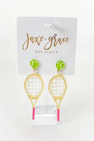 Tennis Racket Earrings
