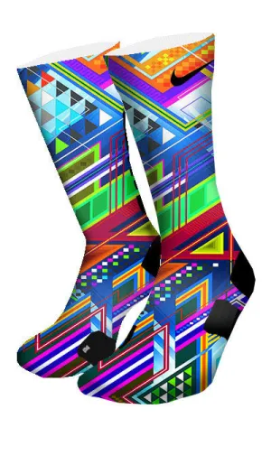 The Blue Grid Custom Elite Socks