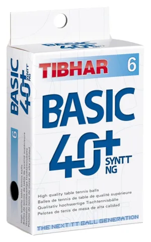 Tibhar Ball Basic 40  SYNTT NG white (6)