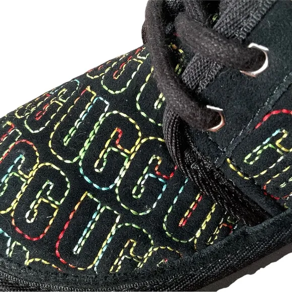 Ugg Boot Black Children Kids Logo Boot