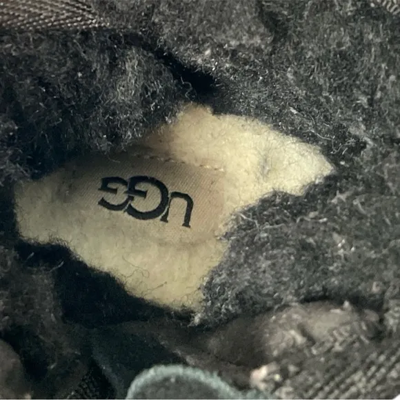 Ugg Boot Black Children Kids Logo Boot