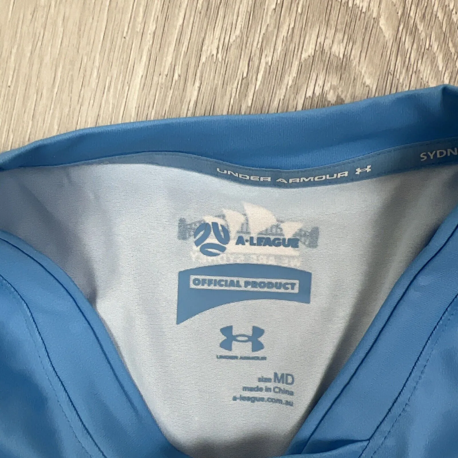 Under Armour Mens Sydney F.C A-League Football Jersey Soccer Jersey Size Medium