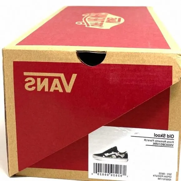 VANS Old Skool Floral Shoes Casual Canvas Suede VN0A38G1VRK Men’s Sneakers Black