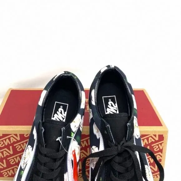 VANS Old Skool Floral Shoes Casual Canvas Suede VN0A38G1VRK Men’s Sneakers Black