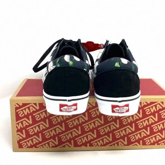 VANS Old Skool Floral Shoes Casual Canvas Suede VN0A38G1VRK Men’s Sneakers Black
