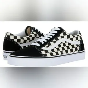 Vans Old Skool Primary Checker, Mens sz 10, BLK/WHT. NWT.