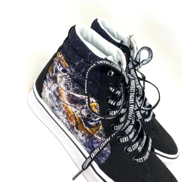 VANS SK8-HI Discovery Comfycush Shoes Womens Black Skate Canvas Size VN0A3WMB9EF