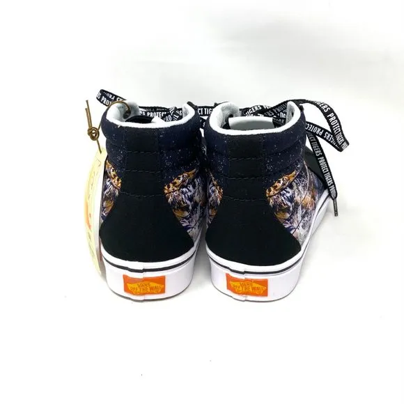 VANS SK8-HI Discovery Comfycush Shoes Womens Black Skate Canvas Size VN0A3WMB9EF